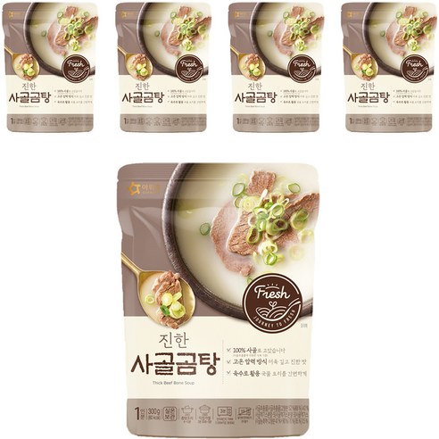 아워홈 진한 사골곰탕, 5개, 300g