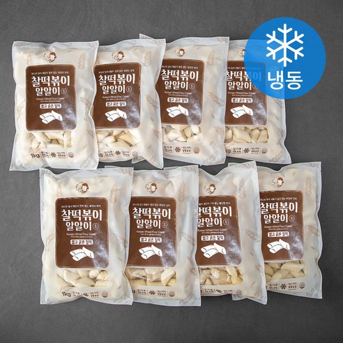 낭만부라더 찰떡볶이 알알이 짧고 굵은 떡 S, 1kg, 8개 - 떡볶이떡 | 쿠팡