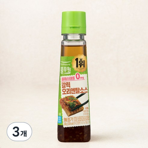 풀무원 갈릭 오리엔탈소스, 240g, 3개