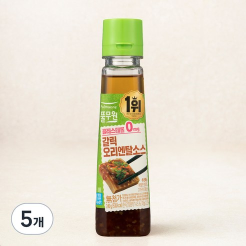 풀무원 갈릭 오리엔탈소스, 240g, 5개