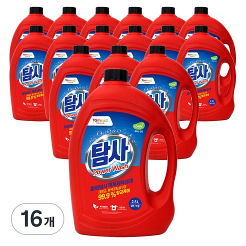 탐사 파워워시 액체세제, 2.5L, 16개