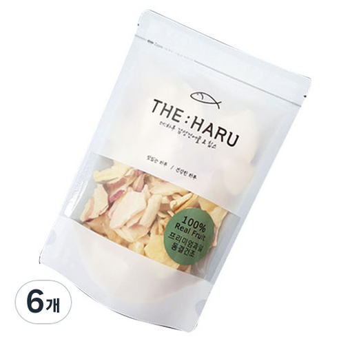 더하루칩스 사과칩, 100g, 6개