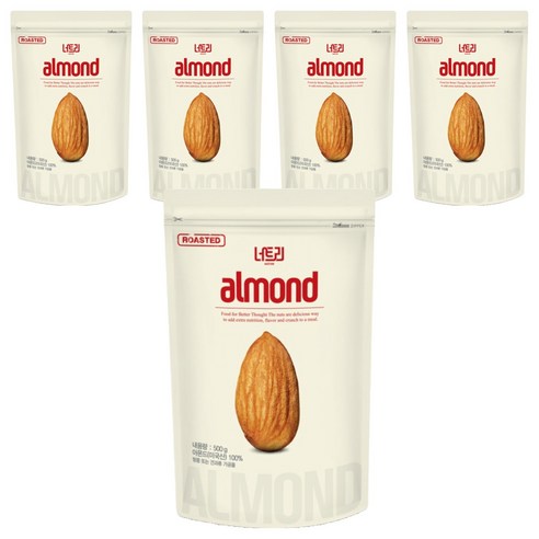 너트리 볶음 아몬드, 500g, 5개
