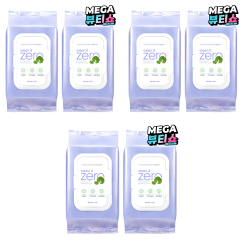 바닐라코 클린 잇 제로 시카 히알루론 클렌징 티슈, 80매입, 6개