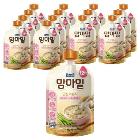 맘마밀 안심 이유식 12개월부터 100g, 15개