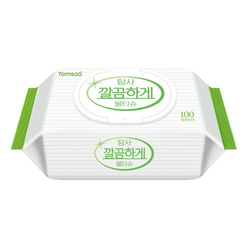 탐사 깔끔하게 물티슈, 100매, 1팩