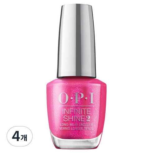 오피아이 인피니트샤인 매니큐어 HRP23, Pink Bling and Be Merry, 15ml, 4개