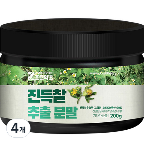 조은약초 진득찰 추출분말, 4개, 200g
