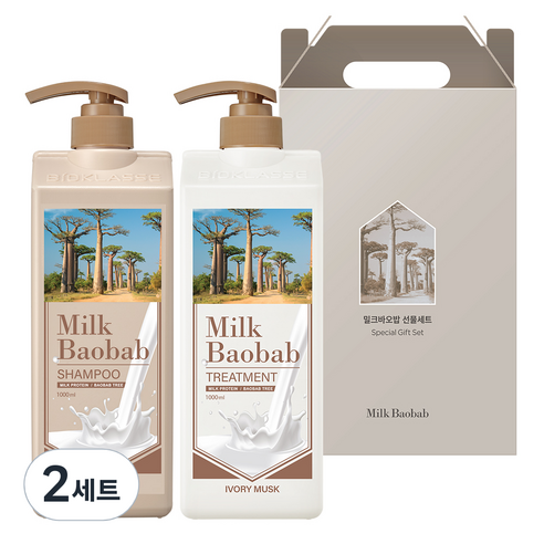 밀크바오밥 헤어 아이보리머스크 2종 선물세트, 2세트
