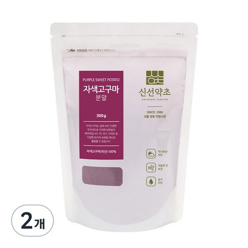 신선약초 자색고구마 분말, 300g, 2개