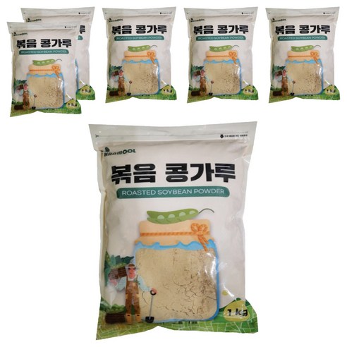 한울식품 볶음 콩가루, 6개, 1kg