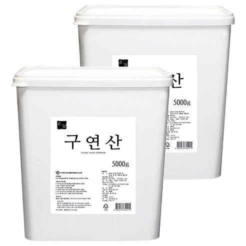 순담 구연산, 2개, 5kg