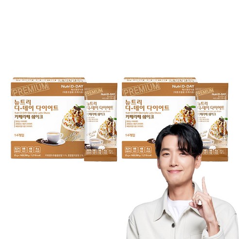 뉴트리디데이 다이어트 카페라떼 쉐이크, 350g, 2개
