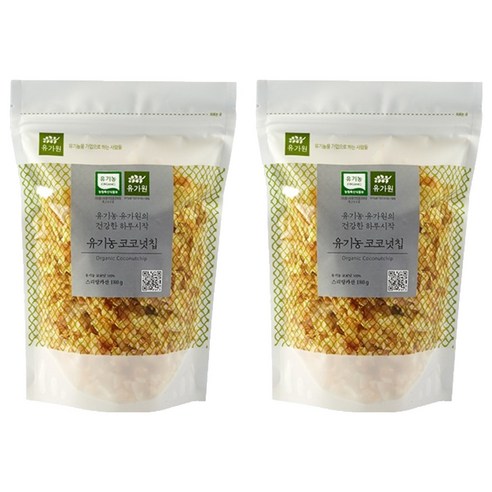 유가원 유기농 코코넛칩, 180g, 2개