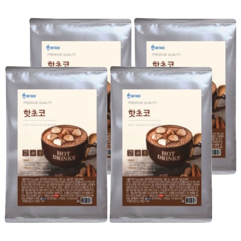 위드고 핫초코 파우더, 900g, 1개입, 4개