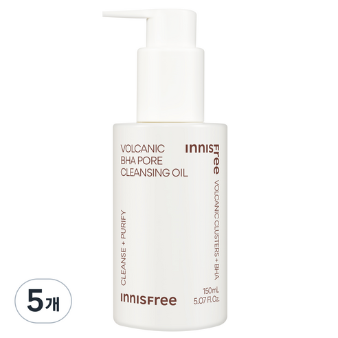 이니스프리 화산송이 모공 바하 클렌징 오일, 150ml, 5개