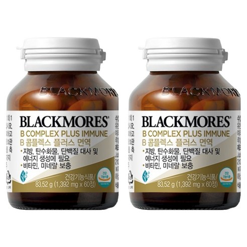 블랙모어스 비타민B 컴플렉스 83.52g, 60정, 2개