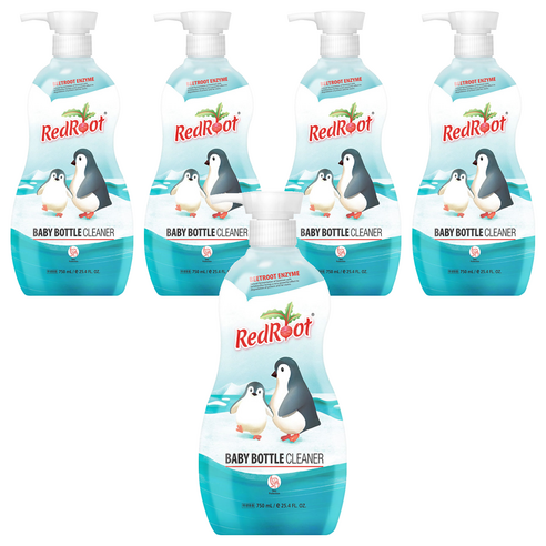 레드루트 젖병세정제 무향, 750ml, 5개