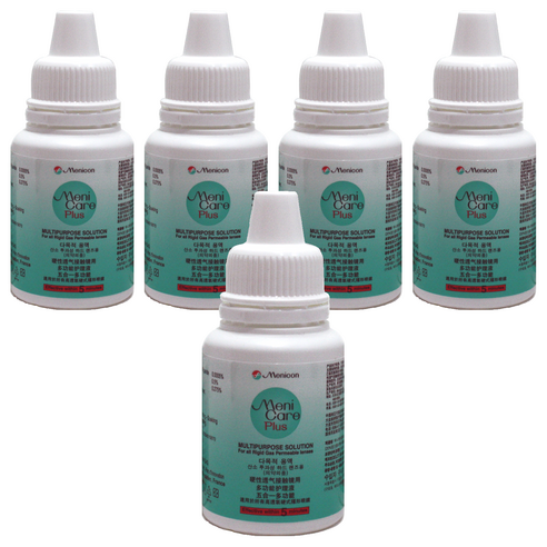 메니콘 메니케어 플러스 하드렌즈 드림렌즈 다목적 렌즈세정액, 5개, 50ml