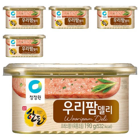 우리팜 델리 한돈, 190g, 5개