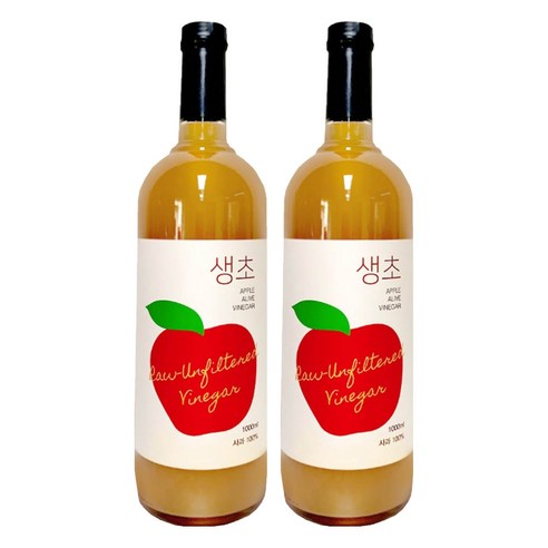 생생초 생초 사과, 1L, 2개