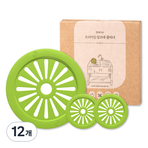 하비비 청개구리 프리미엄 싱크대 클리너, 25g, 12개
