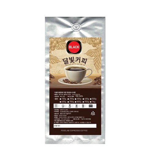 달빛커피 EXPRESS BLACK 분쇄 커피, 에스프레소(가정용), 500g