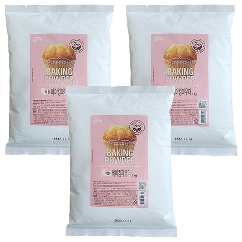 브레드가든 무알루미늄 착한 베이킹 파우더, 3개, 1kg