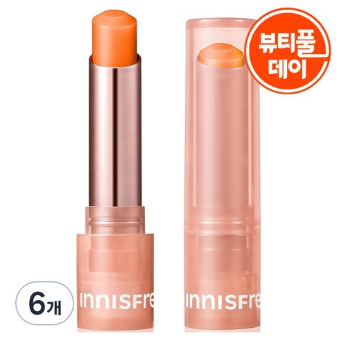 이니스프리 듀이 틴트 립밤, 2호 멜론 코랄, 3.2g, 6개