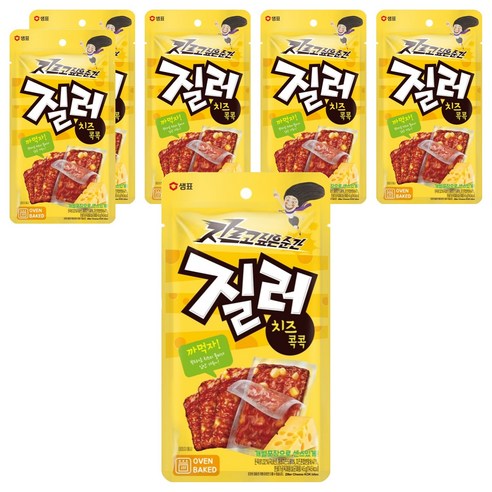 질러 까먹자 육포 포장천재 치즈콕콕, 45g, 6개