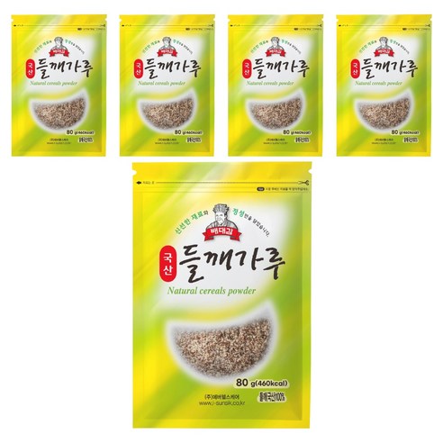 배대감 국산 들깨가루, 80g, 5개