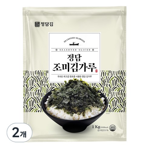 정담김 조미 김가루, 1kg, 2개