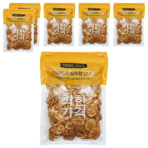 구운 바나나칩, 6개, 400g