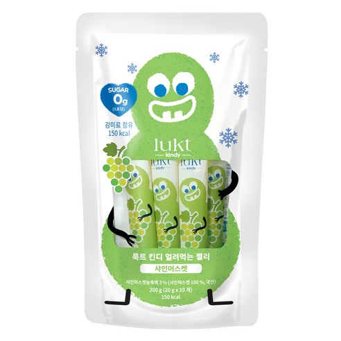LUKT 킨디 얼려먹는 젤리 10p, 200g, 1개, 샤인머스켓