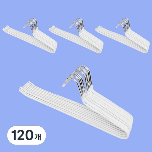 해이룸 논슬립 바지걸이, 120개, 화이트