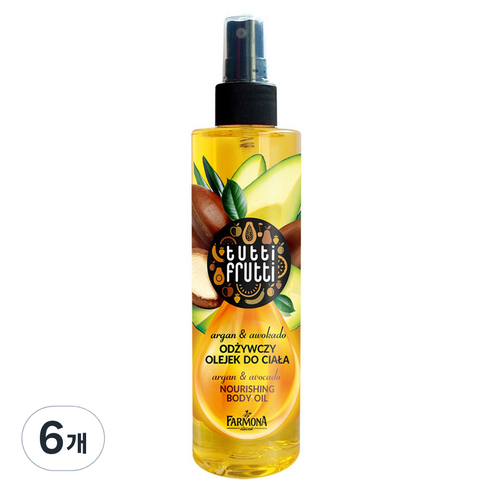 파모나 아르간&아보카도 바디 오일 스프레이, 200ml, 6개