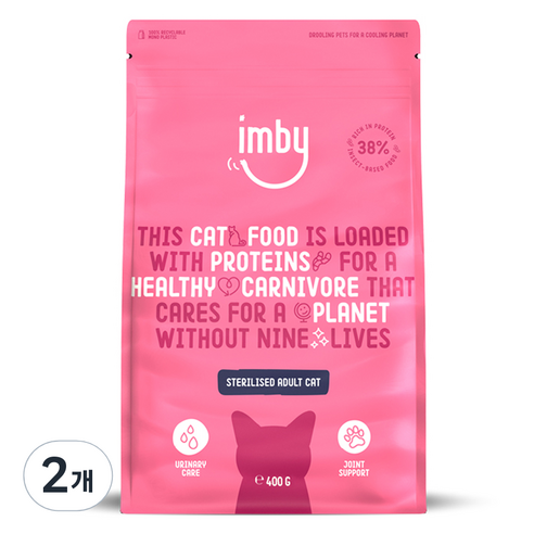 임비 고양이 어덜트용 인섹트 건식사료, 400g, 2개, 곤충