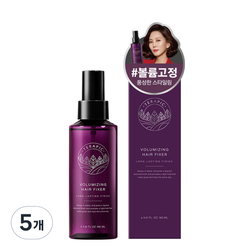테라픽 볼류마이징 헤어픽서, 160ml, 5개