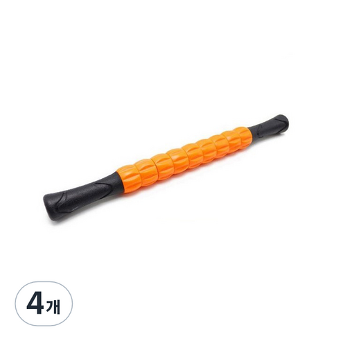 9절 마사지바 롤러스틱, 4개, 오렌지