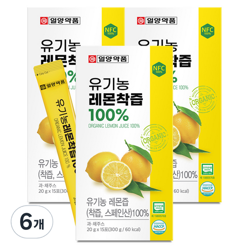 일양약품 레몬착즙 15p, 300g, 6개