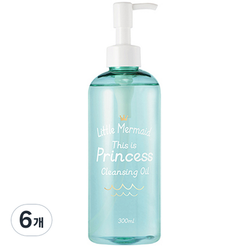 뷰티레시피 리틀머메이드 디스 이즈 프린세스 클렌징오일, 300ml, 6개