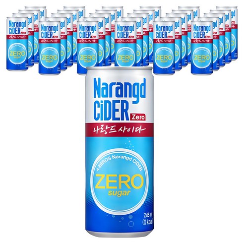 나랑드사이다 제로, 245ml, 60개