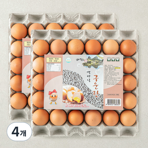 마이산 맥반석 구운란, 30구, 4개