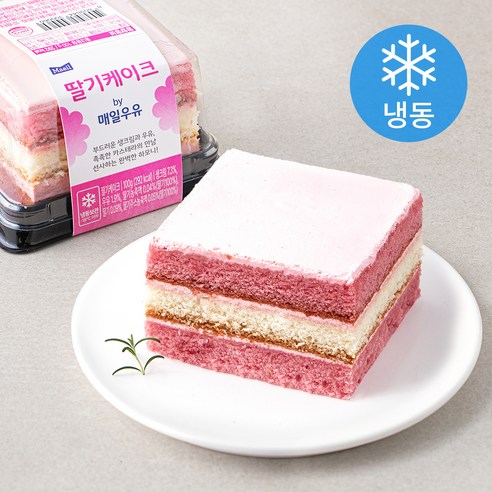 매일우유 딸기 케이크 (냉동), 100g, 1개