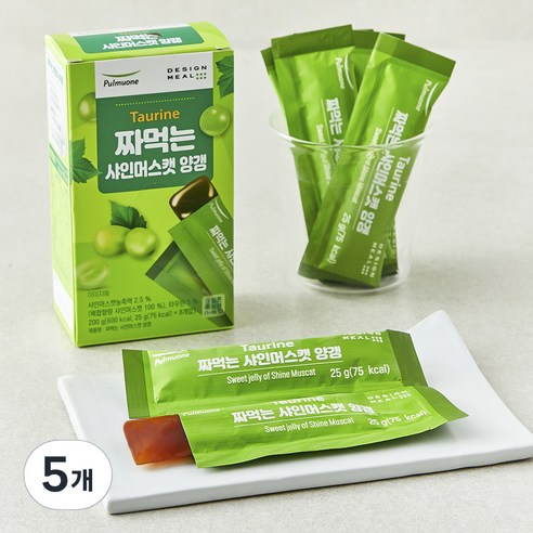 풀무원 짜먹는 샤인머스캣 양갱, 25g, 8개입, 5개