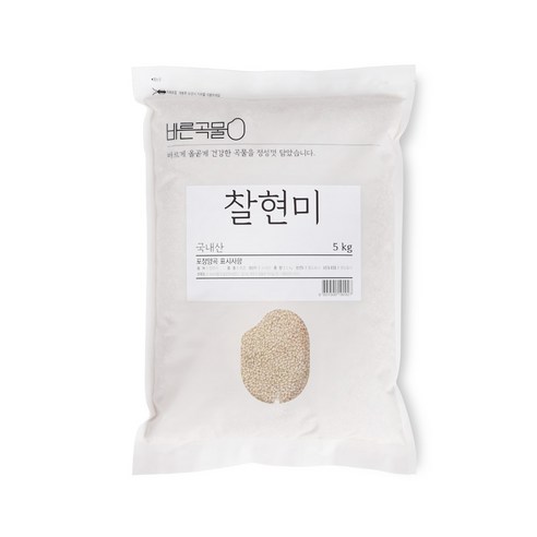 바른곡물 찰현미, 5kg, 1개