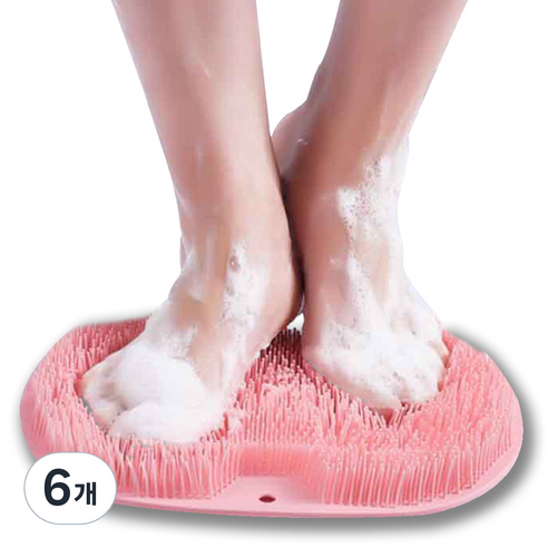 신신살롱 간편하고 쉬운 발세척 매트 핑크 30 x 25 cm, 1개입, 6개