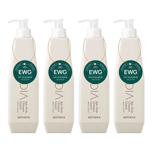 마더케이 디아 젖병 유아 주방세제 무향, 4개, 500ml