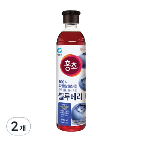 홍초 100% 자연발효초사용 블루베리, 900ml, 1개