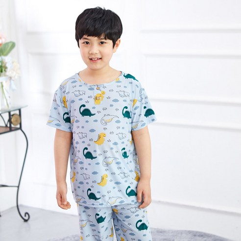 키즈라인 냉감 잠옷으로 여름에도 시원하게 잠드세요!